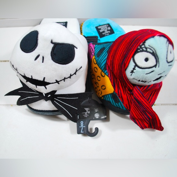 Disney Shoes - NWT Nightmare Before Christmas JACK SALLY SLIPPERS Sizes 7/8 9/10